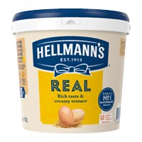 HELLMANN'S Majones Ekte, 10L - Hellmann's Real Majones er laget på de beste råvarene; egg fra frittgående høns, olje og eddik
